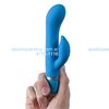 Vibrador con estimulador de clitoris de suave textura